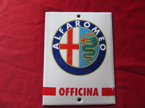 Targa smaltata alfa - targa,