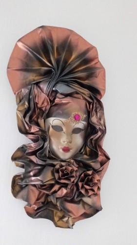 Maschera veneziana cartapesta - maschera,