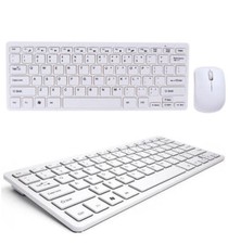 KIT TASTIERA E MOUSE MINI WIFI WIRELESS PER PC 2.4GHz KEYBOARD USB SENZA FILI