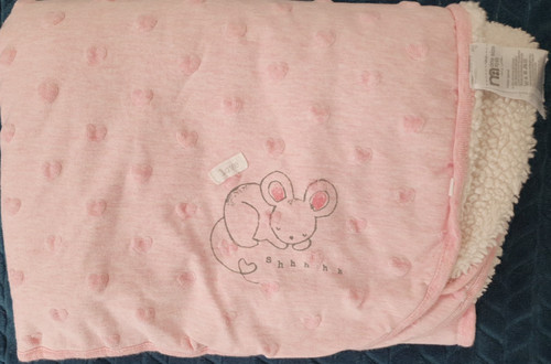 Coperta topolino rosa - topolino, cuori