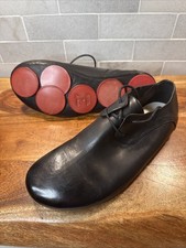 Scarpe stringate donna Marsèll nere in pelle di vitello misura 38 suola a cerchio rossa