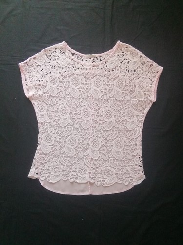 Blusa donna traspare top pizzo - blusa,