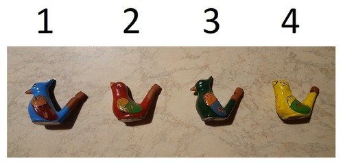 Fischietto terracotta pajarito - terracotta,