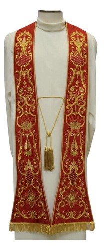 Stola rossa per sacerdote - per,