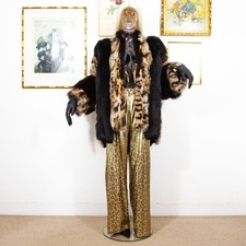 Cappotto patchwork pelliccia