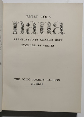 Emile zola nana the folio - emile,