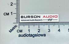 Burson Audio Badge Logo Personalizzato Alluminio Argento o Nero Autoadesivo