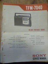 Sony TFM-7040  Portable Radio