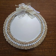 DECORAZIONE SPECCHIO DECOUPAGE FATTO A MANO 20 X20 CM