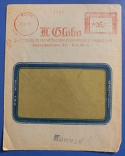 1953 AMR - quotidiano IL GLOBO (Roma) - affrancatura meccanica rossa