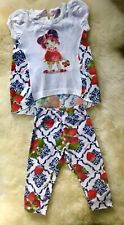 Completo bambina 9-12 mesi designer Monnalisa fragola - Prezzo consigliato: £ 100