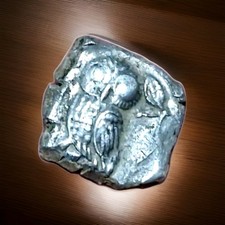 Lingotto argento gufo Attica