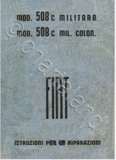 Autovettura Fiat 508CM Balilla Coloniale 1940 Manual REGIO ESERCITO DVD