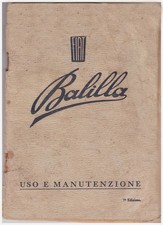 Fiat balilla manuale uso e - fiat,