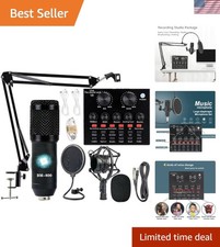 Kit studio registrazione podcast completo - BM-800, cambio voce e scheda audio V8