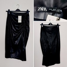 Gonna midi Zara nera vegan