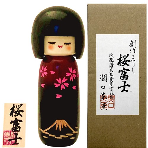 Bambola kokeshi fiori - bambola,