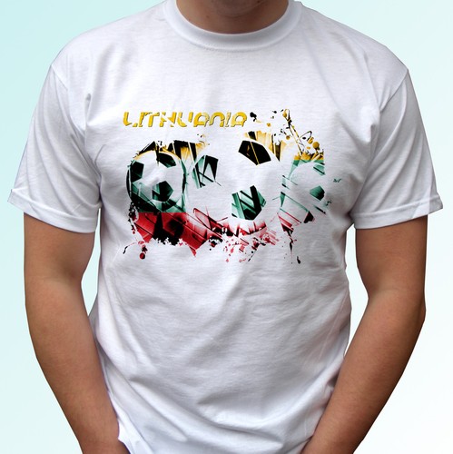 Bandiera calcio lituania - bandiera,