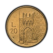SAN MARINO. 1988, 20 Lire -