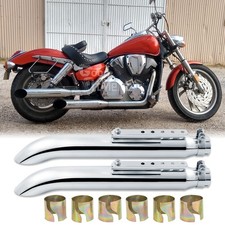 2 pezzi tubo di scarico moto