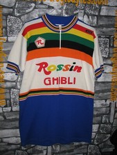 #Vintage Cycling Jersey Maglia Ciclismo Bici cicli Rossin Ghibli '70s Eroica