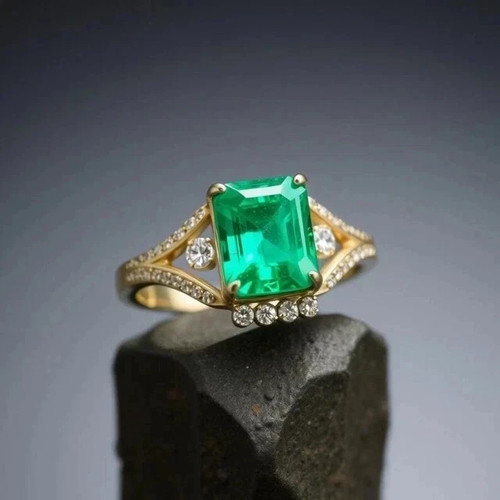 Anello taglio smeraldo - anello,