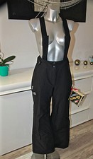Pantaloni Salopette Sci Snowboard Nero Goretex Donna Miglio TAGLIA S 38 Fr Nuovo
