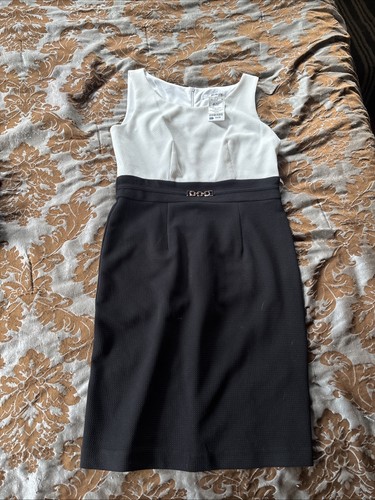 Abito bianco nero senza - abito,