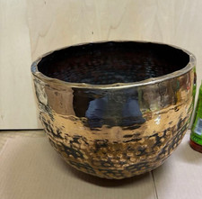 Grande tempio giapponese buddista Orin ciotola da canto campana rituale in...