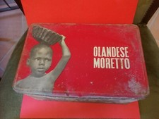 Scatola in latta Moretto Caffè vintage