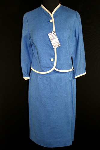 Completo vintage blu beige - completo,