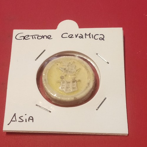 Gettone ceramica token asia - ceramica,