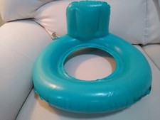 Salvagente Intex vintage per bambini celeste Tiffany poggia schiena ciambella 