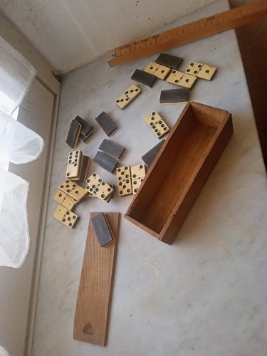 Antico gioco domino avorio - in,