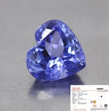 TANZANITE NATURALE CUORE  CT. 0,84 CON CERTIFICATO AIG