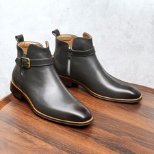 Men High Top Leather Shoes