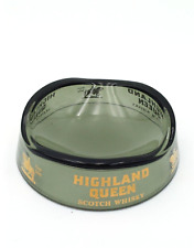 HIGHLAND QUEEN WHISKY , PORTA CENERE  PUBBLICITARIO VETRO FUMè