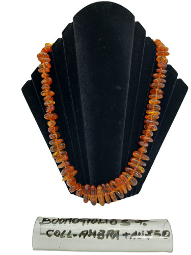 Collana ambra oro 750 - 750,, chips