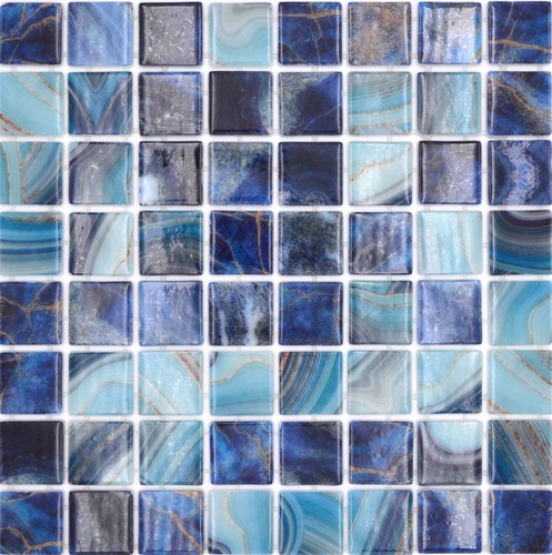 Mosaico per piscina vetro - piscina,