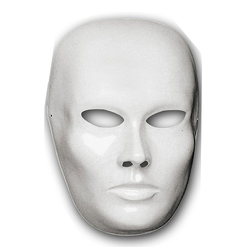 Maschera viso medio bianca - viso,