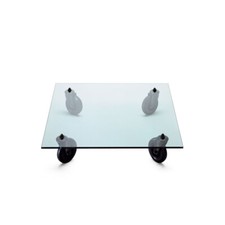 Fontana Arte, Tavolo con Ruote 150x150, Gae Aulenti, 1980