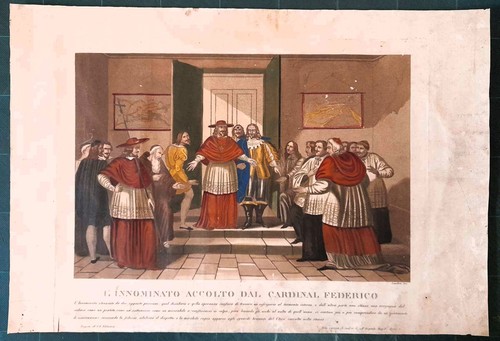 Stampa antica promessi sposi - promessi,