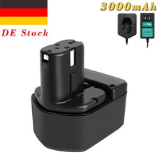 Batteria/caricabatterie 9,6 V 3000 mAH Ni-MH per Hitachi DS9DVF3 WR8DH VH8DYA EB9B EB914S