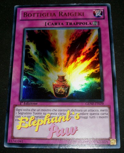 Yugioh bottiglia raigeki - yugioh,