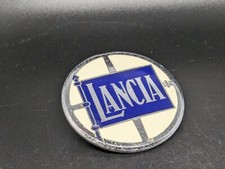 LANCIA Ø 46MM LOGO METALLO ORIGINALE SIGLA EMBLEMA FREGIO STEMMA SCRITTA BADGE
