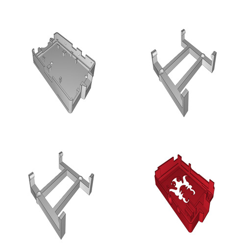 Case supporto raspberry - raspberry, per