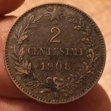 Moneta 2 Centesimi 1908