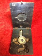 SPESSIMETRO ANTICO STRUMENTO FUNZIONANTE VINTAGE LAVORO SCATOLA LEGNO