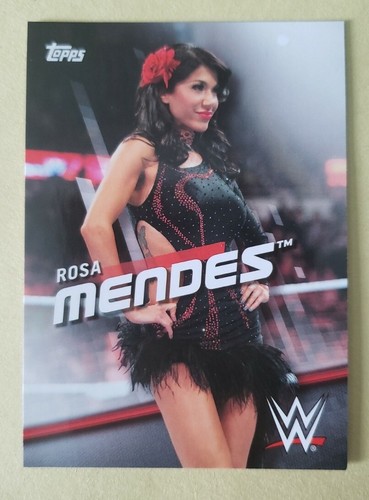 Topps wwe card rosa mandes - wwe,