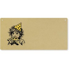 'Pizza Party' Large Wooden Wall Plaque / Door Sign (DP00063235)